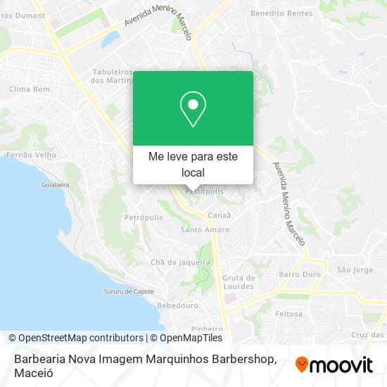 Barbearia Nova Imagem Marquinhos Barbershop mapa