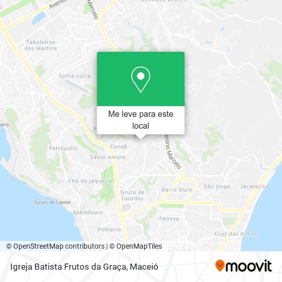 Igreja Batista Frutos da Graça mapa