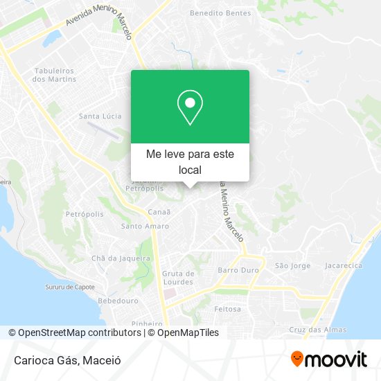 Carioca Gás mapa