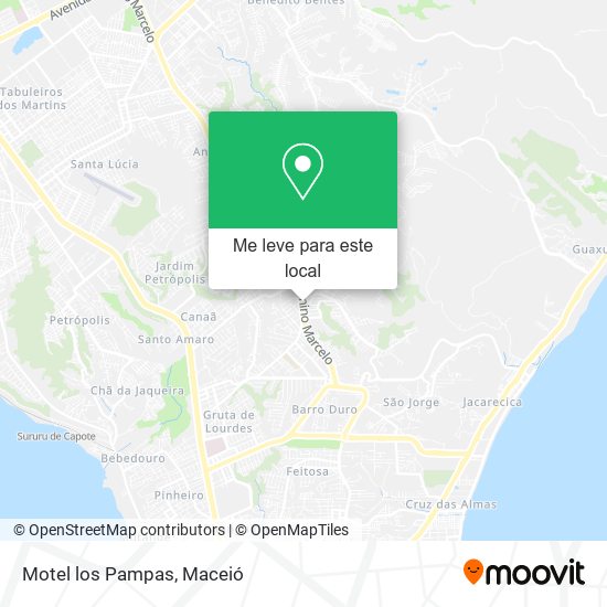 Motel los Pampas mapa