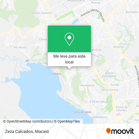 Zeza Calcados mapa
