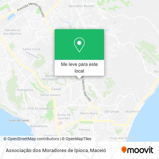 Associação dos Moradores de Ipioca mapa