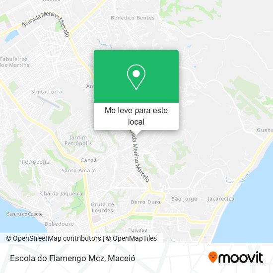 Escola do Flamengo Mcz mapa