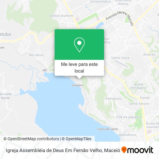 Igreja Assembléia de Deus Em Fernão Velho mapa