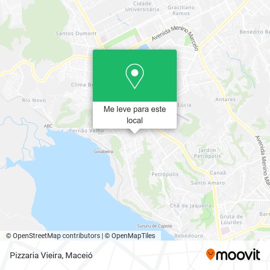 Pizzaria Vieira mapa