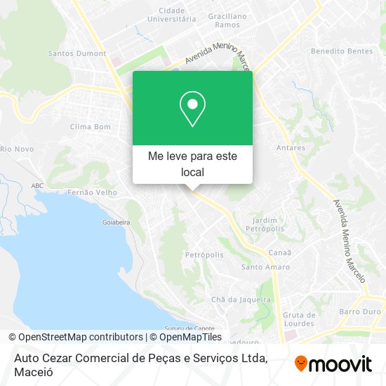 Auto Cezar Comercial de Peças e Serviços Ltda mapa