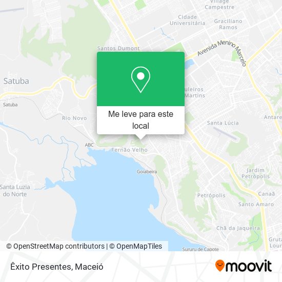 Êxito Presentes mapa