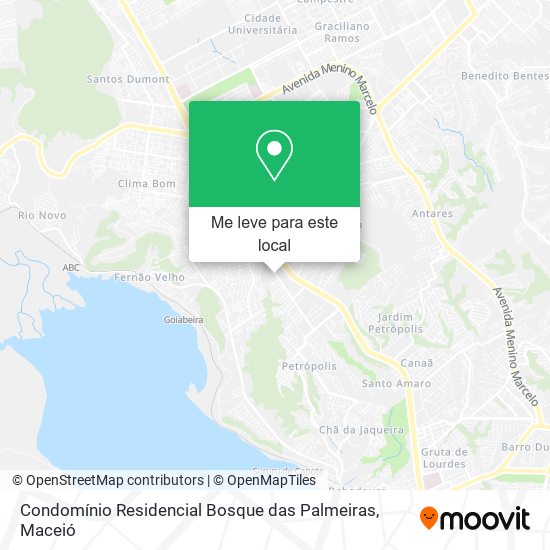 Condomínio Residencial Bosque das Palmeiras mapa