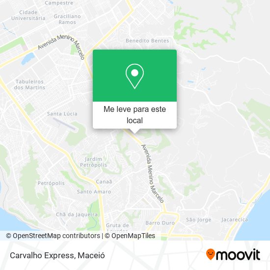 Carvalho Express mapa