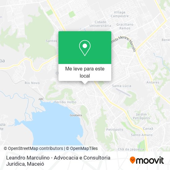 Leandro Marculino - Advocacia e Consultoria Jurídica mapa