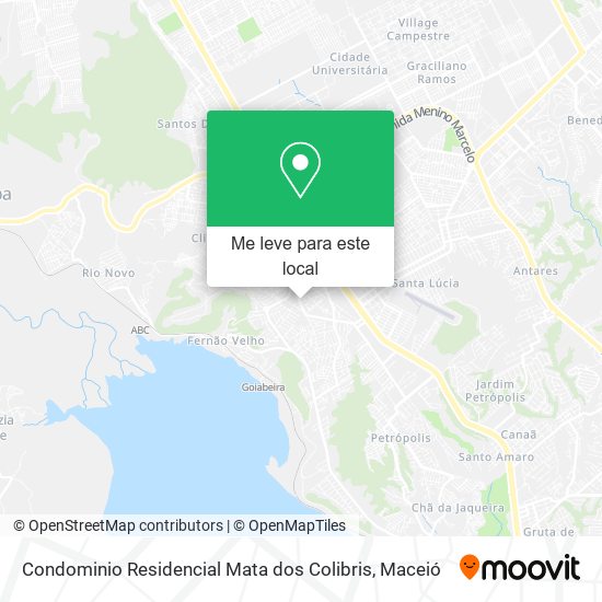 Condominio Residencial Mata dos Colibris mapa