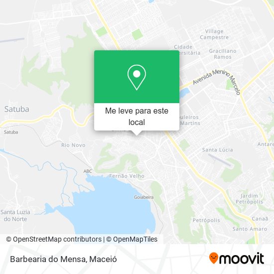 Barbearia do Mensa mapa