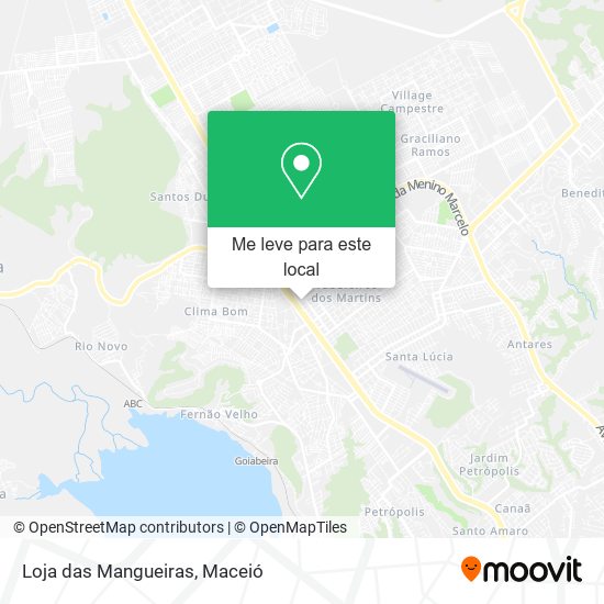 Loja das Mangueiras mapa