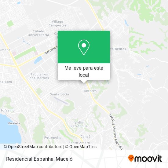Residencial Espanha mapa