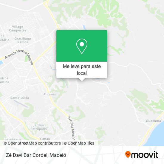 Zé Davi Bar Cordel mapa
