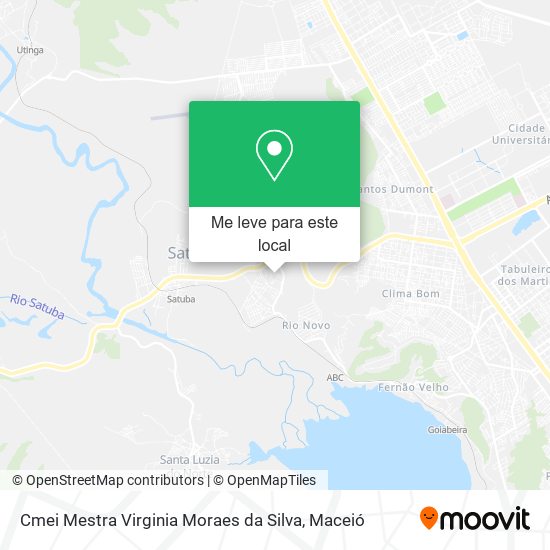 Cmei Mestra Virginia Moraes da Silva mapa