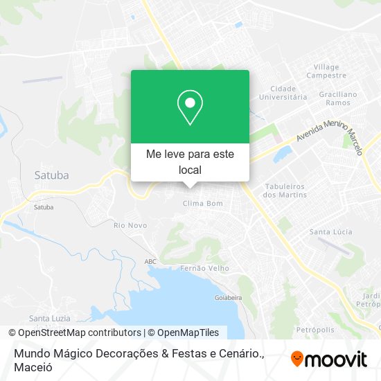 Mundo Mágico Decorações & Festas e Cenário. mapa