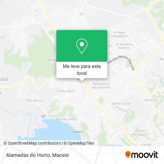 Alamedas do Horto mapa