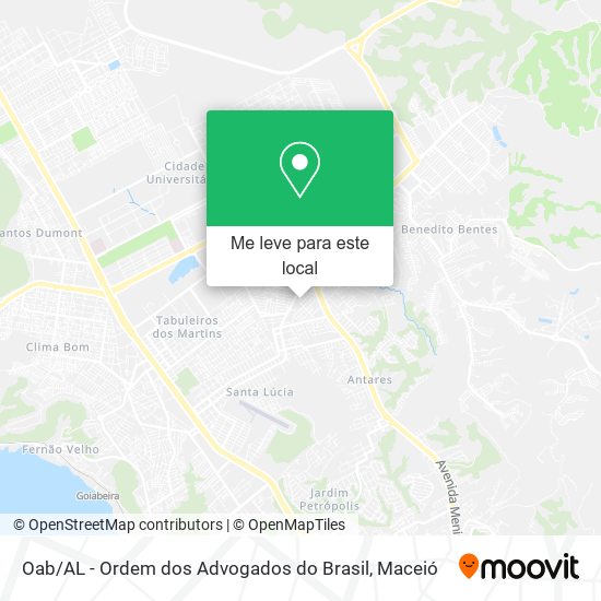 Oab / AL - Ordem dos Advogados do Brasil mapa
