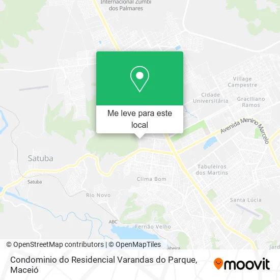 Condominio do Residencial Varandas do Parque mapa