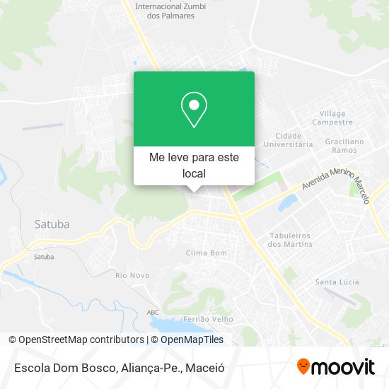 Escola Dom Bosco, Aliança-Pe. mapa
