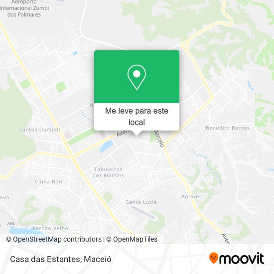 Casa das Estantes mapa