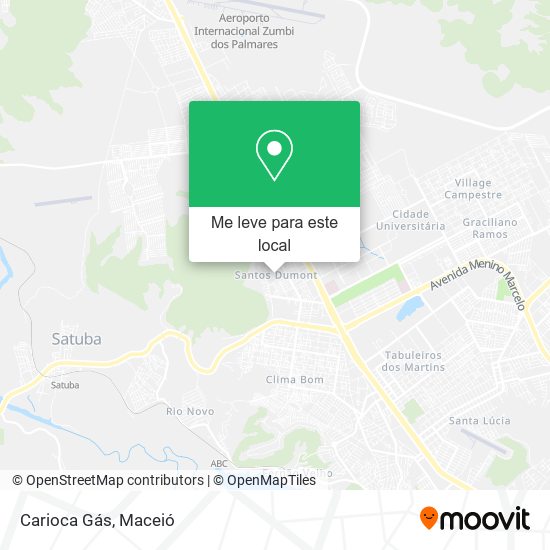 Carioca Gás mapa