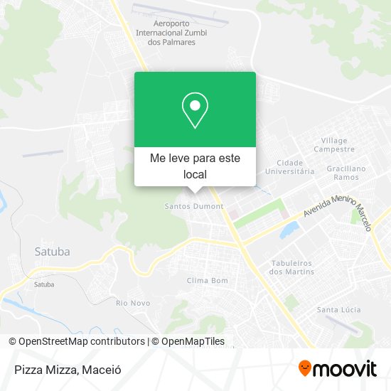 Pizza Mizza mapa