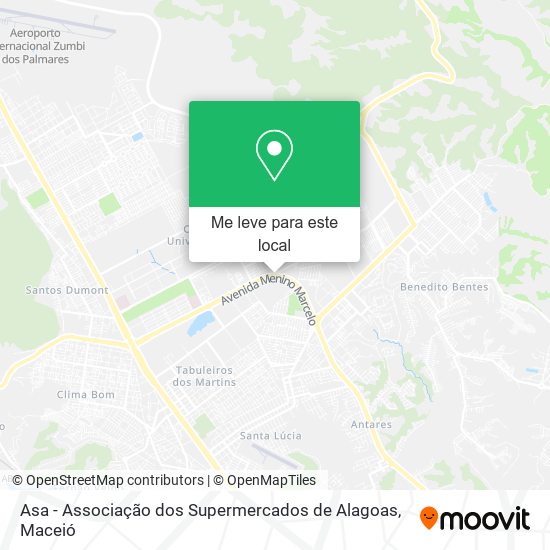 Asa - Associação dos Supermercados de Alagoas mapa
