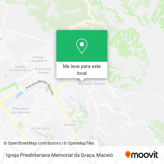 Igreja Presbiteriana Memorial da Graça mapa