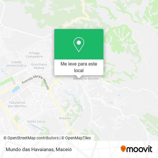 Mundo das Havaianas mapa
