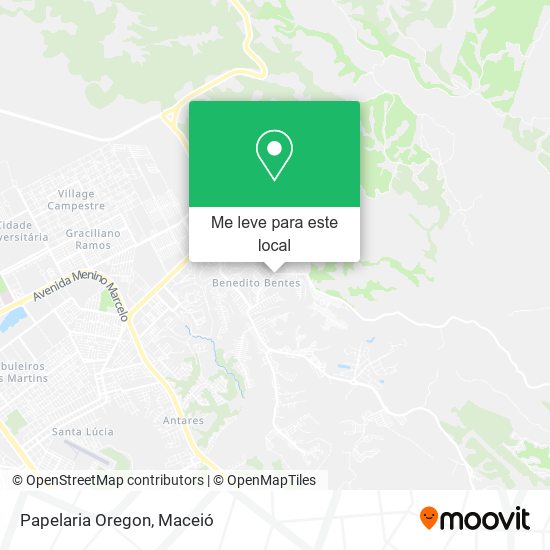 Papelaria Oregon mapa