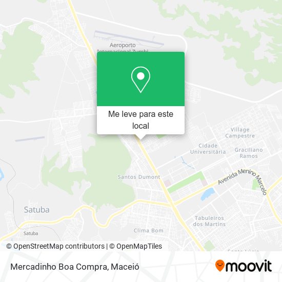 Mercadinho Boa Compra mapa