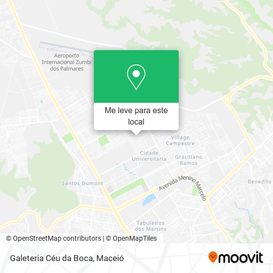 Galeteria Céu da Boca mapa