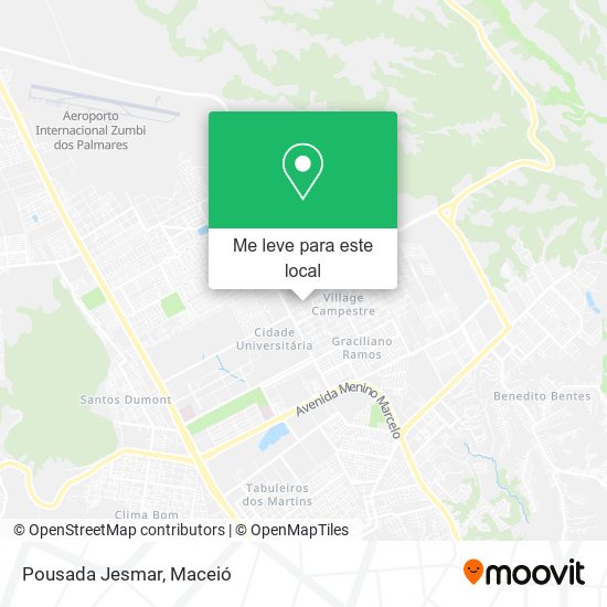 Pousada Jesmar mapa