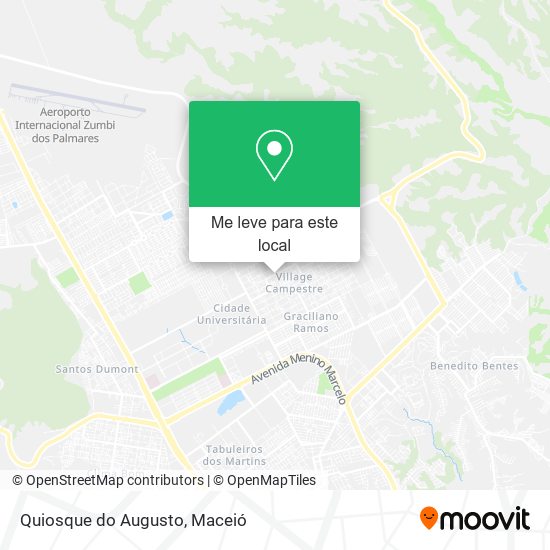 Quiosque do Augusto mapa