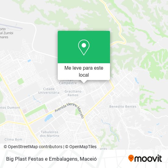 Big Plast Festas e Embalagens mapa