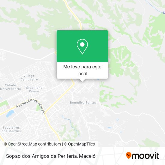 Sopao dos Amigos da Periferia mapa
