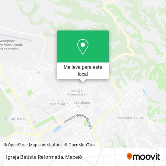 Igreja Batista Reformada mapa