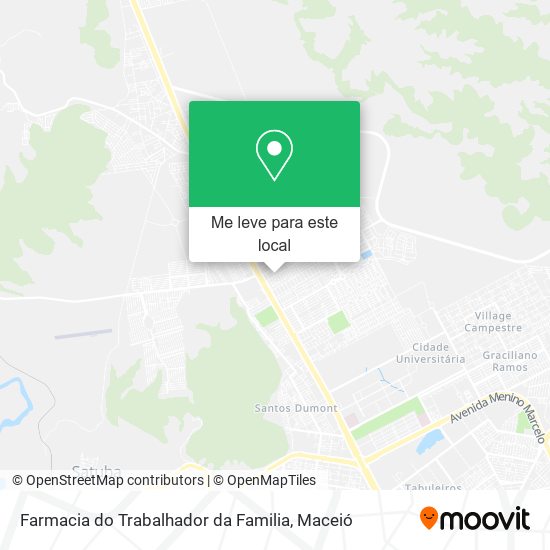 Farmacia do Trabalhador da Familia mapa