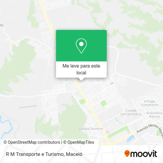 R M Transporte e Turismo mapa