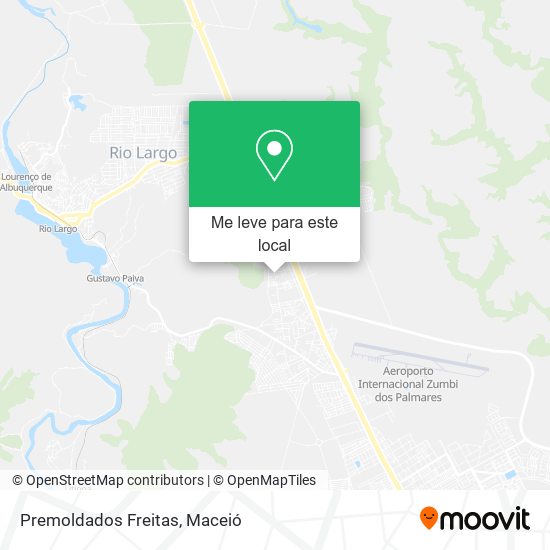 Premoldados Freitas mapa