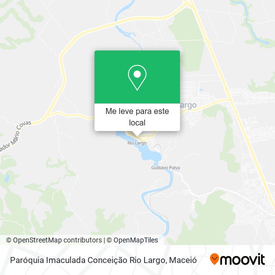 Paróquia Imaculada Conceição Rio Largo mapa