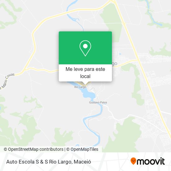 Auto Escola S & S Rio Largo mapa