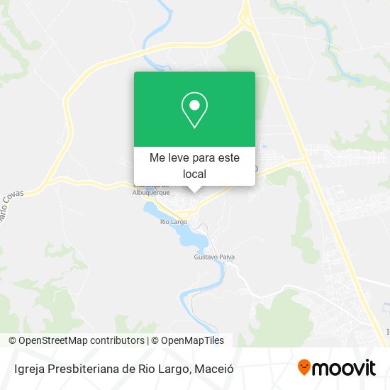 Igreja Presbiteriana de Rio Largo mapa