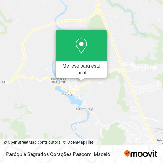 Paróquia Sagrados Corações Pascom mapa