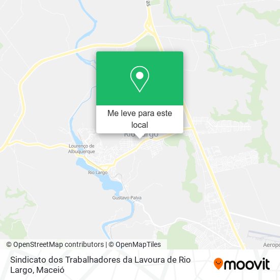 Sindicato dos Trabalhadores da Lavoura de Rio Largo mapa