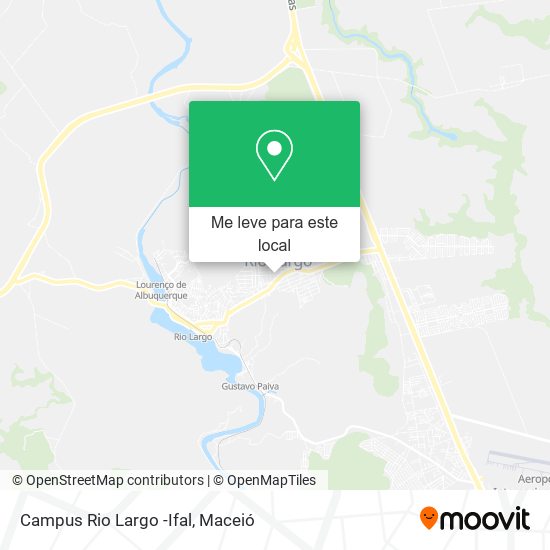 Campus Rio Largo -Ifal mapa