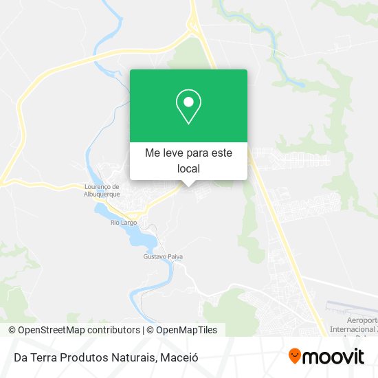 Da Terra Produtos Naturais mapa