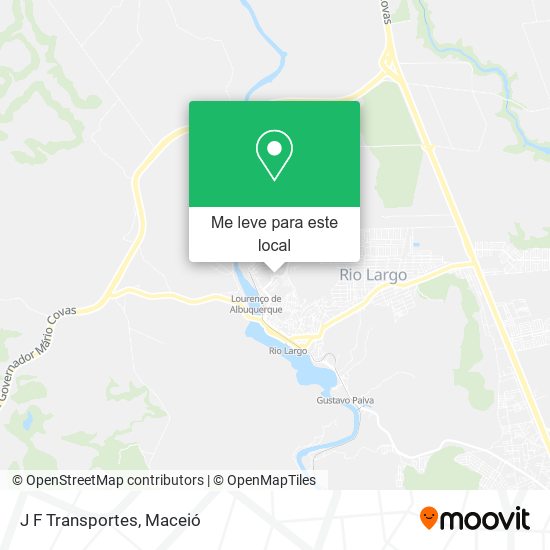 J F Transportes mapa